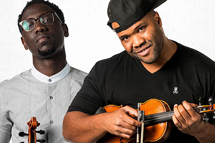 Wil Baptiste and Kev Marcus of Black Violin pictured