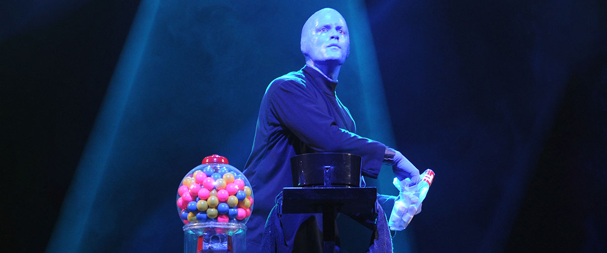 Blue Man Group Toss and Catch, Courtesy of Blue Man Productions
