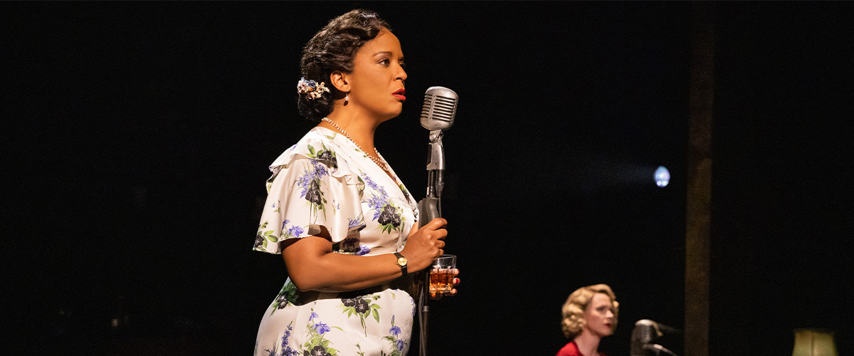 Carla Woods (foreground) in the GIRL FROM THE NORTH COUNTRY North American tour (photo by Evan Zimmerman for MurphyMade).