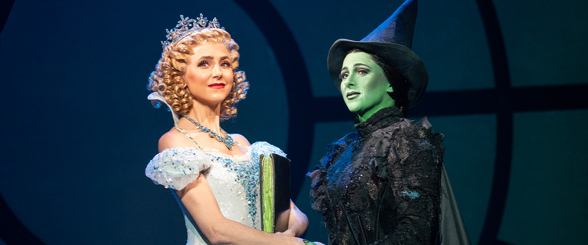Celia Hottenstein as Glinda and Olivia Valli as Elphaba in the National Tour of WICKED | Photo by Joan Marcus 