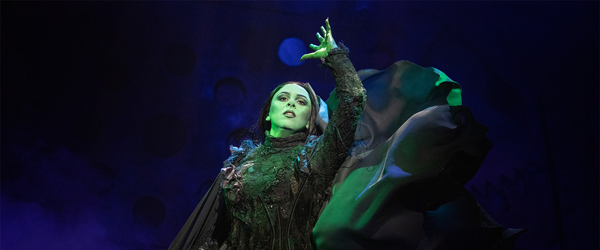 Olivia Valli as Elphaba in the National Tour of WICKED | Photo by Joan Marcus