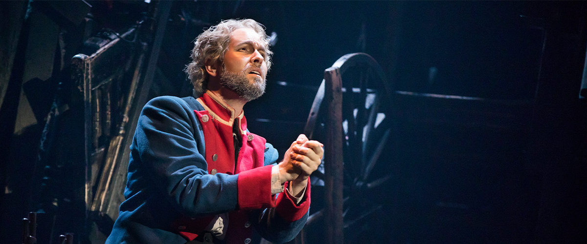 "Bring Him Home" Nick Cartell as Jean Valjean in Les Misérables. Photo by Matthew Murphy.