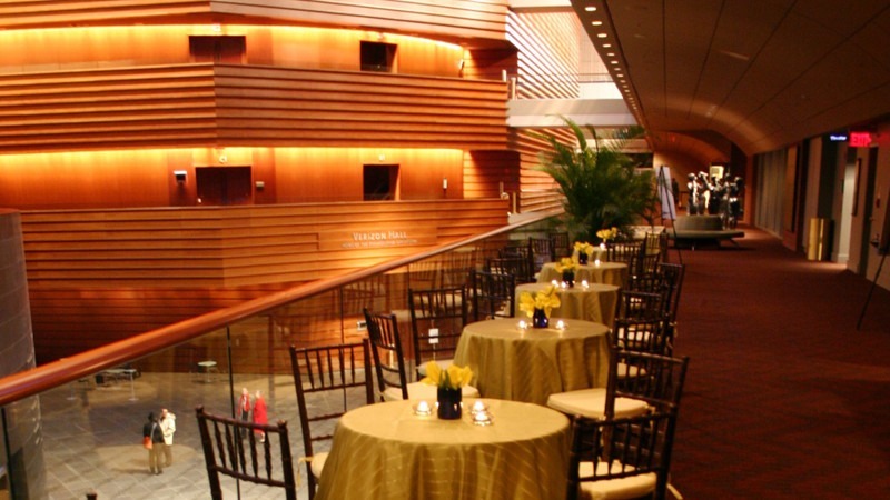 The Kimmel Center's First Tier Lounge is a top choice for elegant group gatherings.