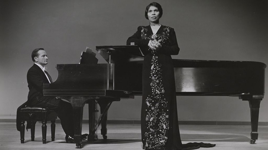 Marian Anderson with pianist Franz Rupp | Spring `1951